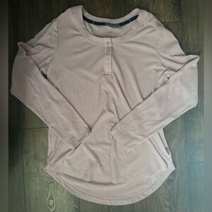Eddie Bauer Lilac Long Sleeve Sleep Shirt